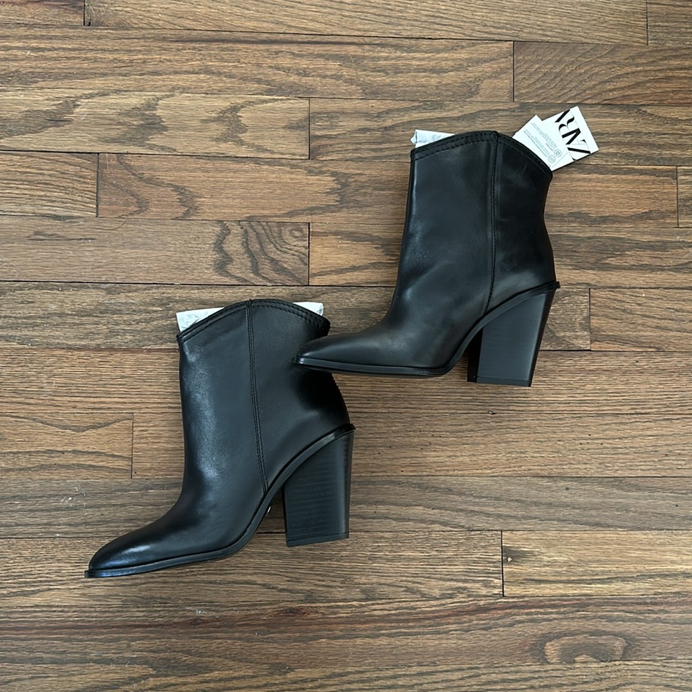 Zara Black Ankle Boots